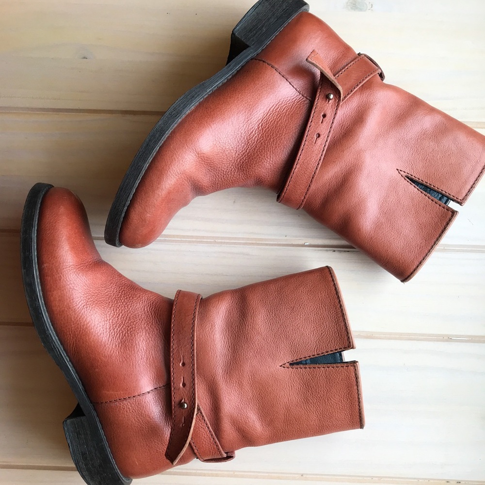 Madewell Biker Low-rider Moto Boots Size 5